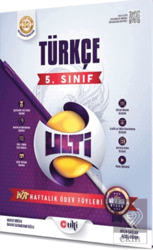 Ulti Yayınları 5. Sınıf Türkçe Haftalık Ödev Föyleri Kolektif ULTİ Sat