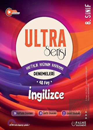 Ultra Serisi 8.Sınıf İngilizce Deneme Kitabı (48 F
