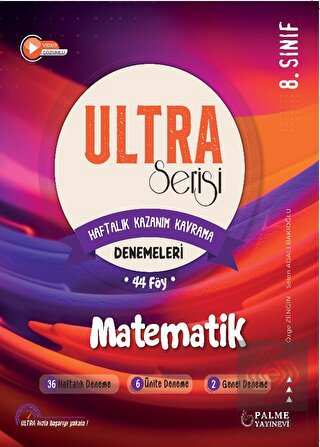 Ultra Serisi 8. Sınıf Matematik Deneme Kitabı (44