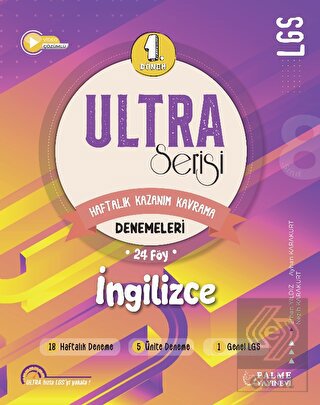 Ultra Serisi LGS 1. Dönem İngilizce Denemeleri Pal