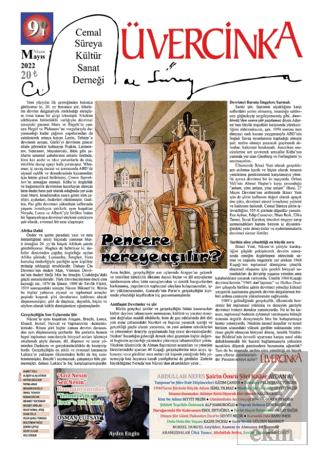 Üvercinka Dergisi: 90 - 91 Mayıs - Nisan 2022