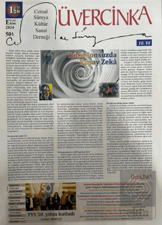 Üvercinka Dergisi Sayı: 119-120 Eylül-Ekim 2024