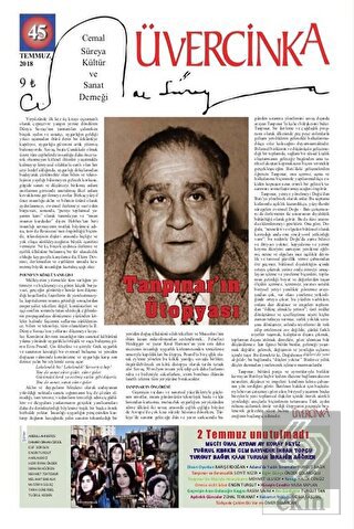 Üvercinka Dergisi Sayı: 45 Temmuz 2018