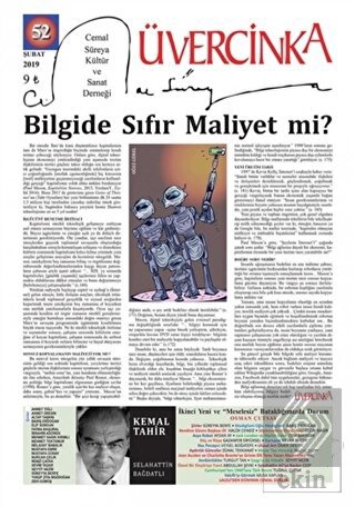 Üvercinka Dergisi Sayı: 52 Şubat 2019