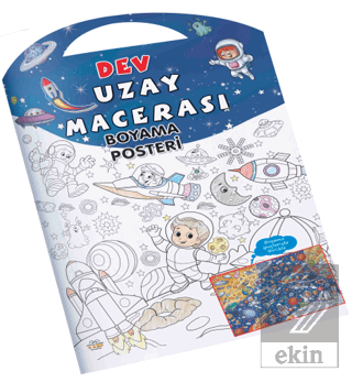 Uzay Macerası Dev Boyama Posteriekrek