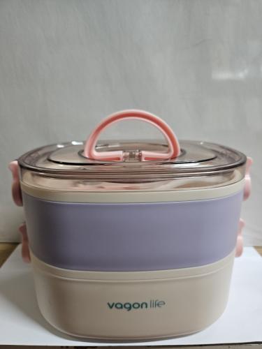 VAGONLİFE 1200ML 3 BÖLMELİ PASLANMAZ ÇELİK LUNCHBOX