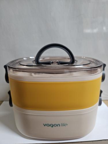 VAGONLİFE 1200ML 3 BÖLMELİ PASLANMAZ ÇELİK LUNCHBOX