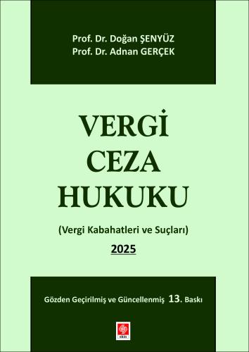 Vergi Ceza Hukuku Doğan Şenyüz