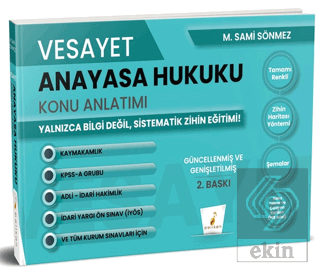 Vesayet Anayasa Hukuku Konu Anlatımı