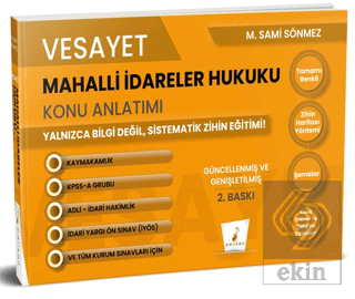 Vesayet Mahalli İdareler Hukuku Konu Anlatımı