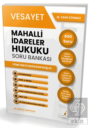 Vesayet Mahalli İdareler Hukuku Soru Bankası