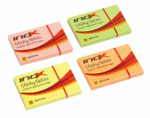 VİVA İNOX YAPIŞKANLI NOLUK 50*75 FOSFORLU TURUNCU