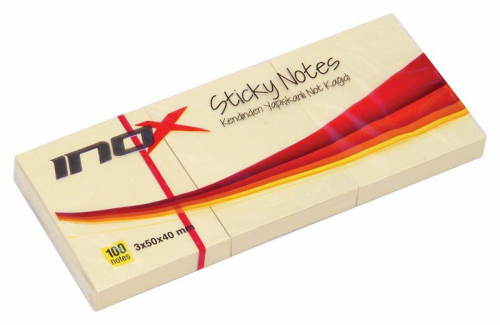 VİVA INOX YAPIŞKANLI NOT KAĞIDI 3*40*50 SARI 100 Y