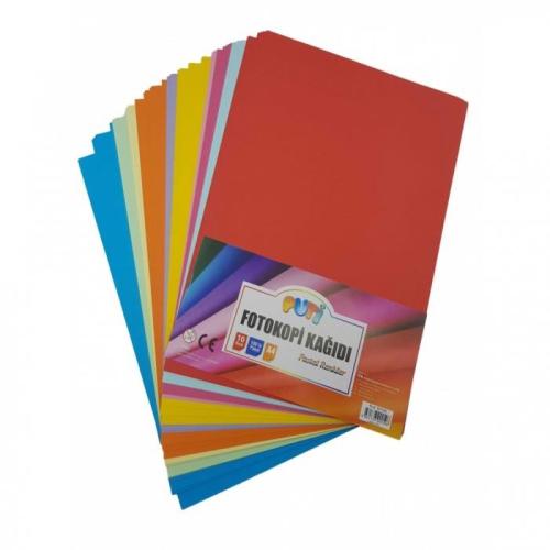 VİVA PUTİ A4 PAST.RENK FOTOK. KAĞIDI 100LÜ 10 RENK