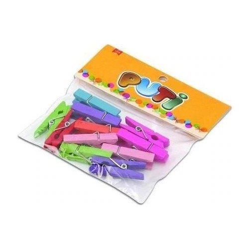 VİVA PUTİ AHŞAP BÜYÜK MANDAL RENKLİ