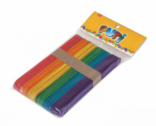 Viva Puti Ahşap Küçük Dil Çubuğu Renkli