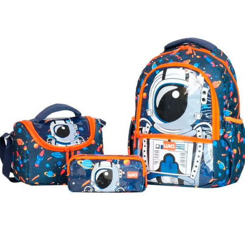 Wia Astronot Erkek Çocuk Set Sırt Çantası + Beslenme + Kalemlik