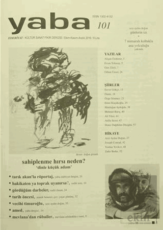 Yaba Edebiyat Dergisi Sayı: 101 / Ekim-Kasım-Aralı