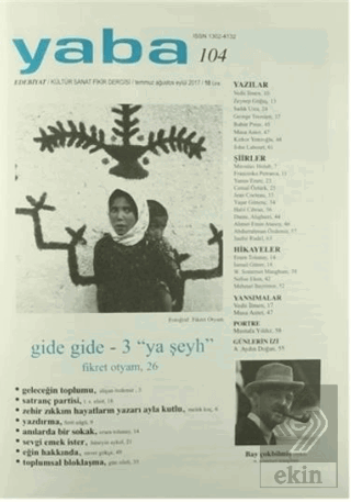 Yaba Edebiyat Dergisi Sayı: 104 Temmuz-Ağustos-Eyl