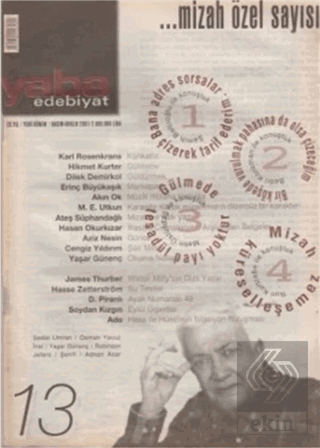 Yaba Edebiyat Dergisi Sayı: 13