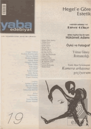 Yaba Edebiyat Dergisi Sayı: 19