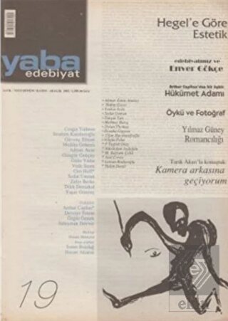 Yaba Edebiyat Dergisi Sayı: 19