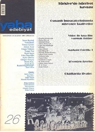 Yaba Edebiyat Dergisi Sayı: 26