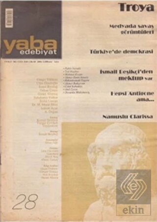 Yaba Edebiyat Dergisi Sayı: 28