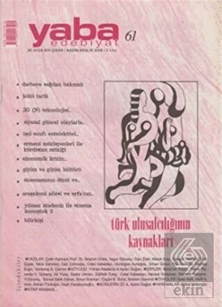 Yaba Edebiyat Dergisi Sayı: 61