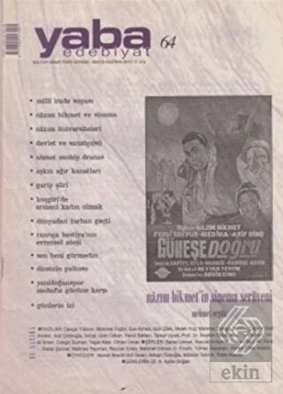 Yaba Edebiyat Dergisi Sayı: 64