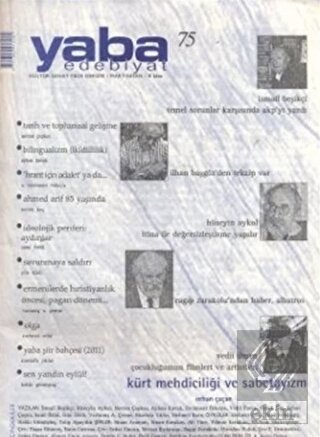 Yaba Edebiyat Dergisi Sayı: 75