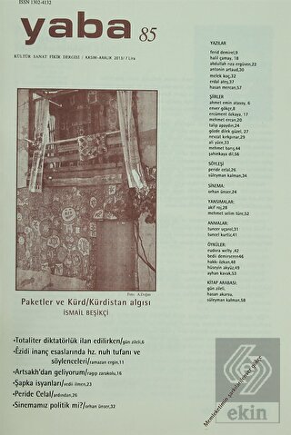 Yaba Edebiyat Dergisi Sayı: 85