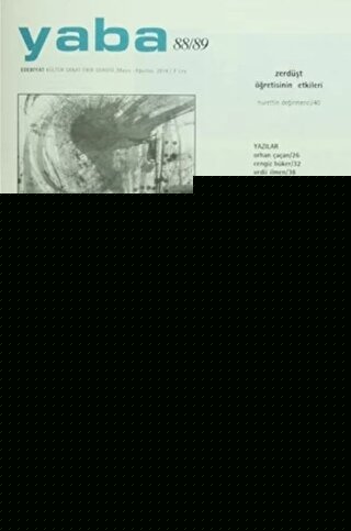 Yaba Edebiyat Dergisi Sayı: 88/89