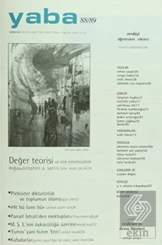 Yaba Edebiyat Dergisi Sayı: 88/89
