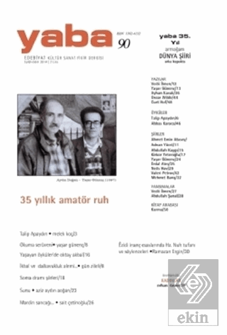 Yaba Edebiyat Dergisi Sayı: 90