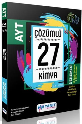 AYT Kimya Video Çözümlü 27 Branş Deneme