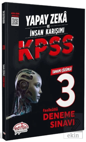 Yapay Zeka ve İnsan Karışımı KPSS Tamamı Çözümlü 3