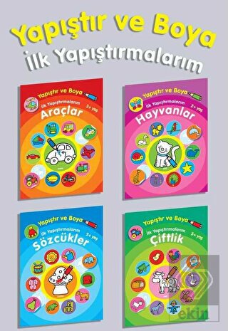Yapıştır ve Boya İlk Yapıştırmalarım 4 Kitap Seti