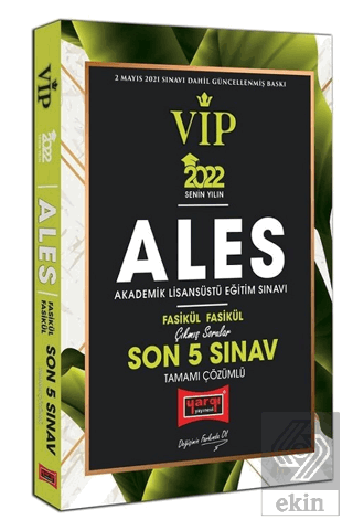 Yargı 2022 ALES VIP Tamamı Çözümlü Çıkmış Sorular