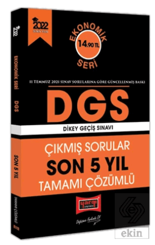 Yargı 2022 DGS Ekonomik Seri Son 5 Yıl Tamamı Çözü