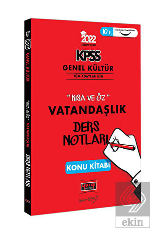 Yargı 2022 KPSS Genel Kültür Kısa ve Öz Vatandaşlı