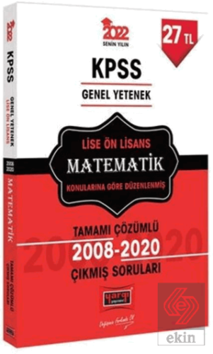 Yargı 2022 KPSS GY Lise Ön Lisans Matematik Tamamı