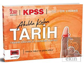 Yargı 2022 KPSS Lise Ön Lisans Akılda Kalan Tarih