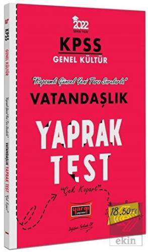 Yargı Yayınları 2022 KPSS Lisans GK Vatandaşlık Ya