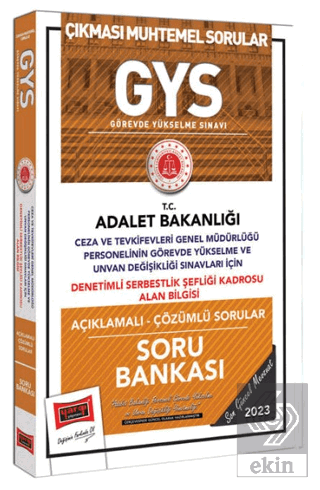 Yargı Yayınları 2023 Adalet Bakanlığı Ceza Tevkife