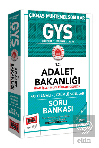 Yargı Yayınları 2023 Adalet Bakanlığı GYS İdari İş