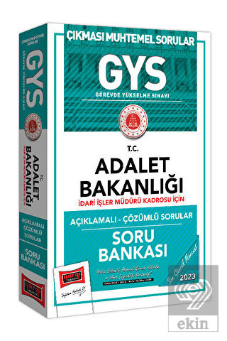 Yargı Yayınları 2023 Adalet Bakanlığı GYS İdari İş