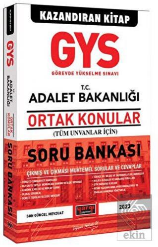 Yargı Yayınları 2023 Adalet Bakanlığı GYS Tüm Unva