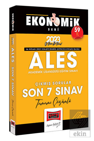 Yargı Yayınları 2023 ALES Ekonomik Seri Tamamı Çöz