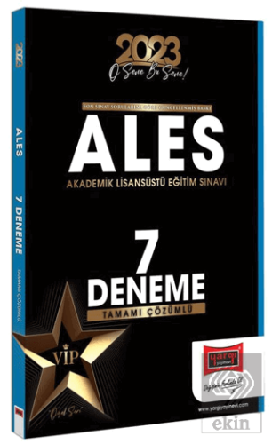 Yargı Yayınları 2023 ALES Tamamı Çözümlü 7 Deneme